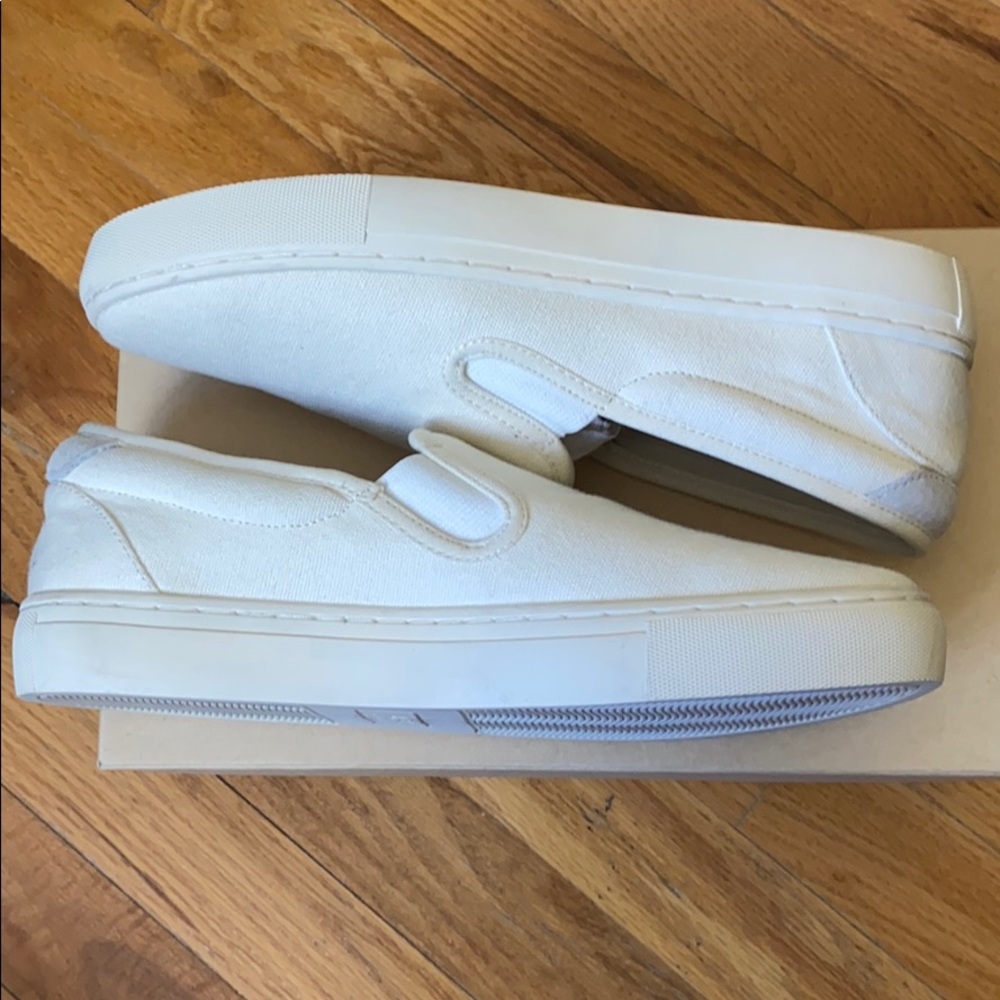 NEW A.P.C. “Tennis Ted” - White Slip-On Sneakers